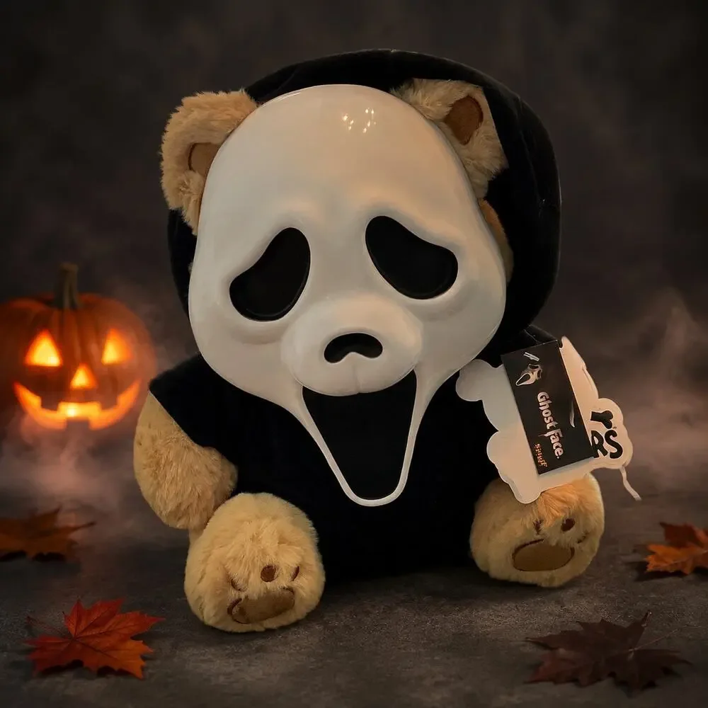 Spirit Halloween Ghost Face Teddy Bear Plush Masked Scream NWT